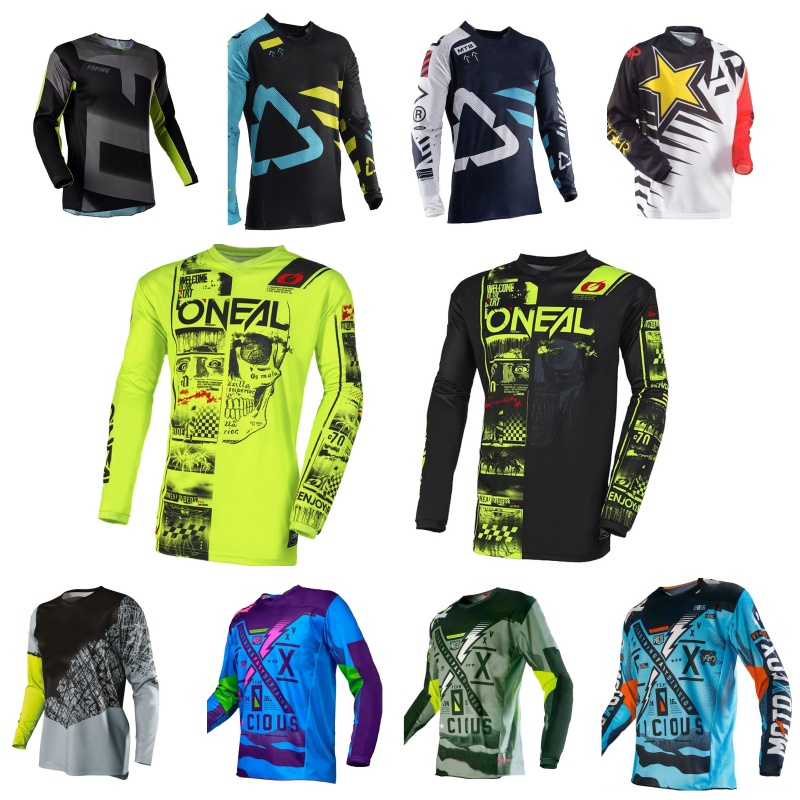 Cycling Gear Ladies - Atmungsaktives Schnelltrocknendes Motocross-Trikot für Herren und