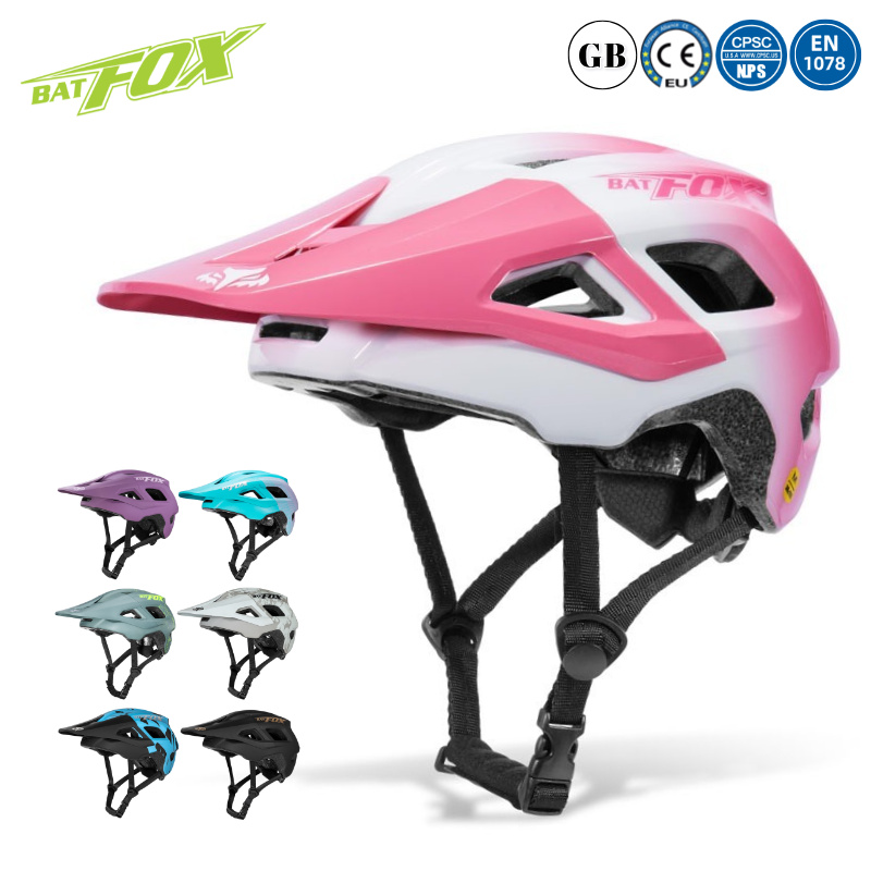 Youth Cycling Gear - BATFOX Fahrradhelm Damen Herren Abnehmbare Sonnenblende