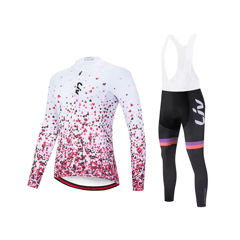 Cycling Gear Ladies - LIV Damen-Fahrradanzug-Set für Frühling und Herbst,