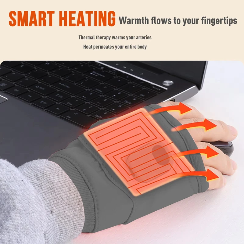 Cycling Gear Temperature - USB-Lade-Heizhandschuhe mit dreistufiger Temperatureinstellungsfunktion, geeignet für