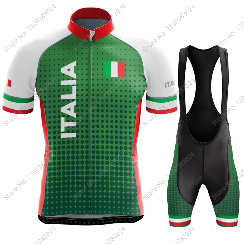 Cycling Gear Italy - Radfahren Jersey 2024 Italien Set Sommer