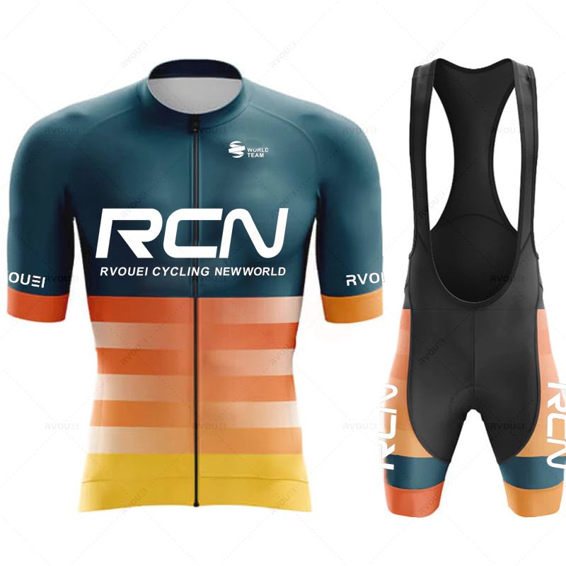Cycling Gear Logo - Rvouei Team 2026 Herren Sommer Kurzarm-Radtrikot-Set