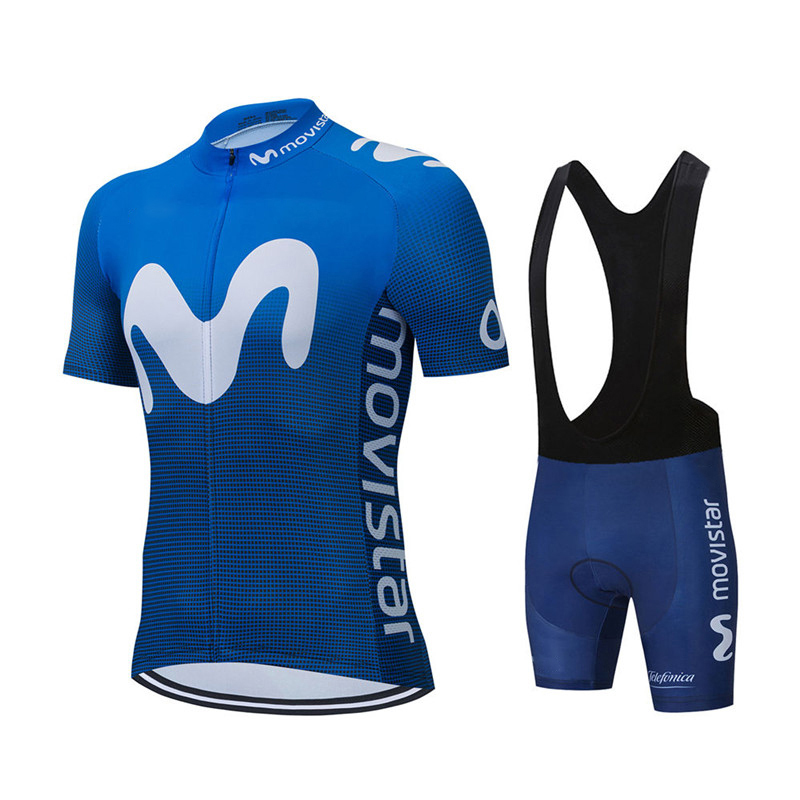 Cycling Gear Logo - Neue Sommer Movistar Team Radfahren Jersey