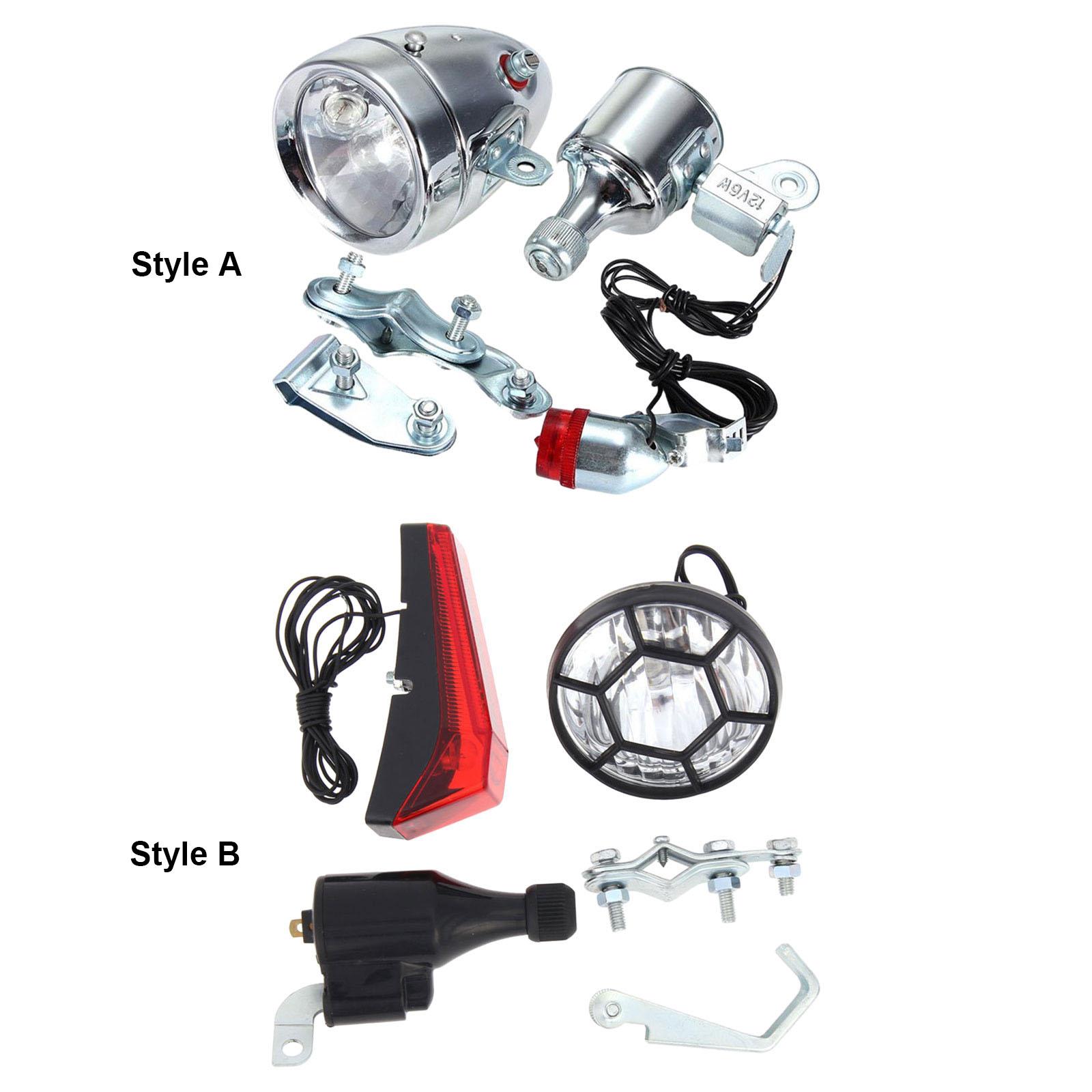 Bike Dynamo Light - Dynamo-Fahrradlicht-Set, einfache Installation, sicher, universell, wasserdicht,