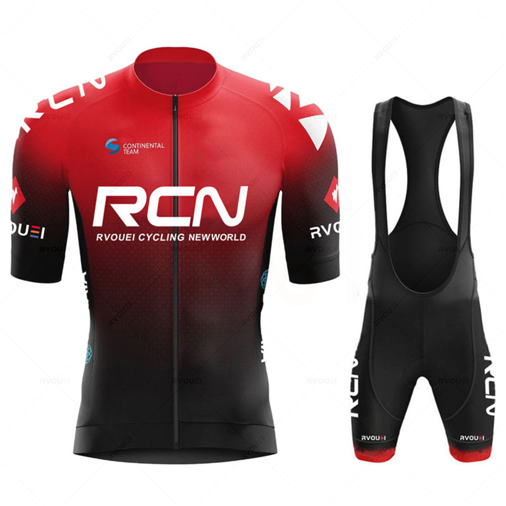 Cycling Gear Logo - Rvouei Radtrikot-Sets für Herren, Sommer-Kurzarm-MTB-Fahrradanzug, Fahrradbekleidung,