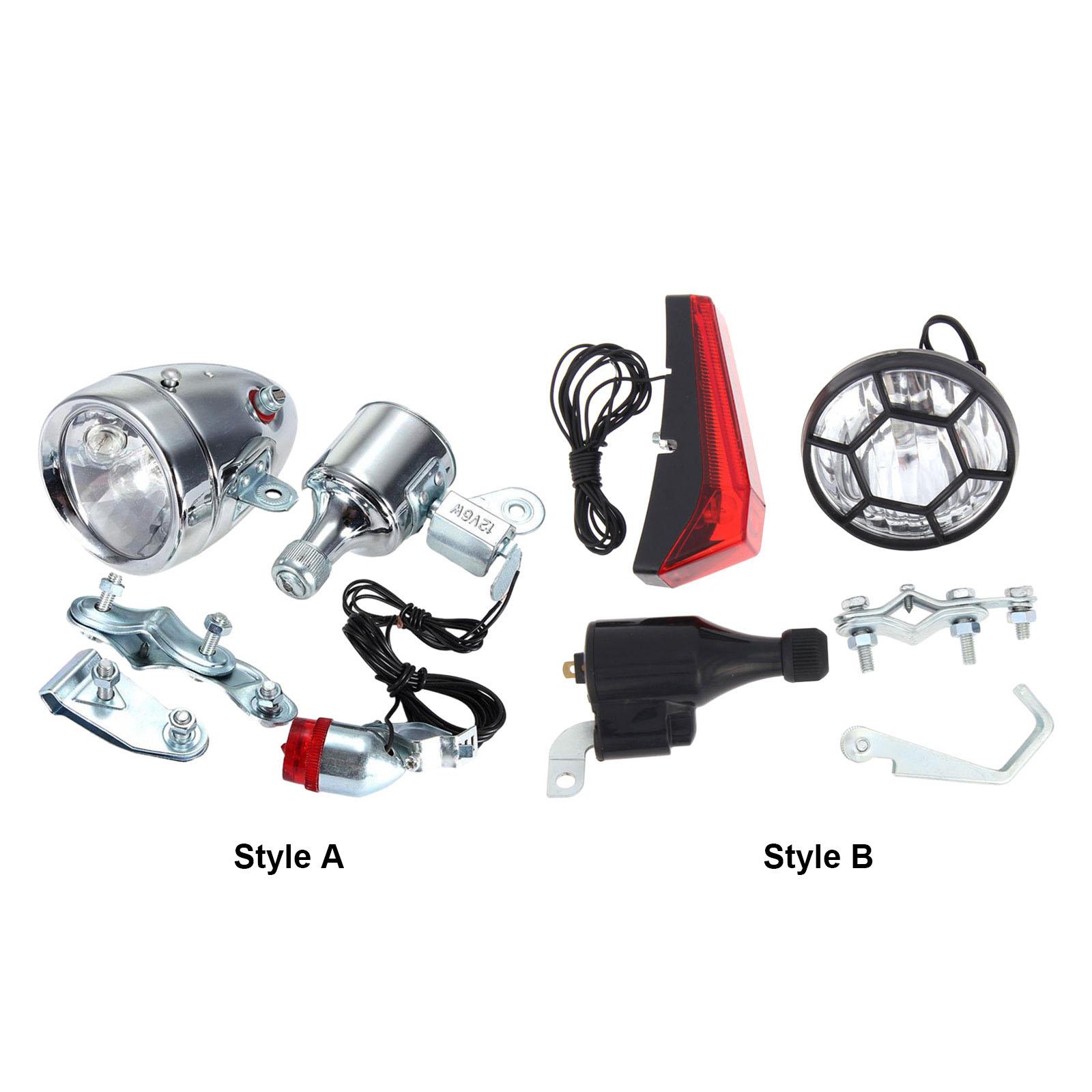 Bike Dynamo Light - Dynamo-Fahrradlicht-Set, einfach zu installieren, umweltfreundlich, mit