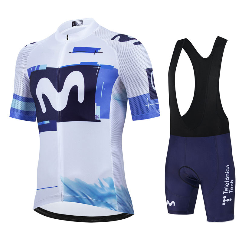 Cycling Gear Logo - Movistar Pro Team Sommer Radfahren Jersey