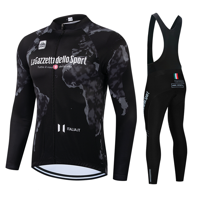 Cycling Gear Italy - Frühling Sommer Langes Radtrikot Fahrradjacke Maillot