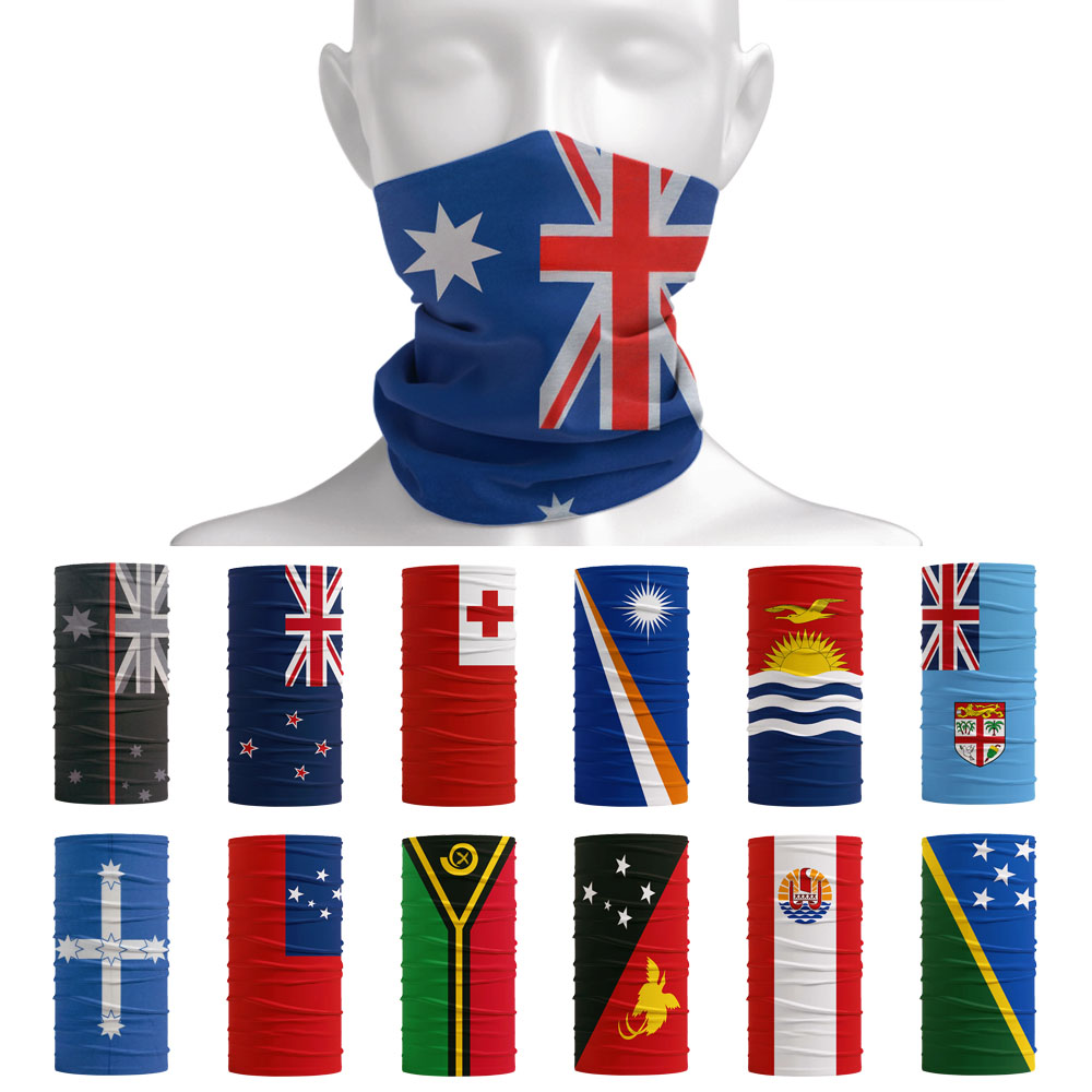 Cycling Gear Australia - Australien Neuseeland Flagge Muster Hals Gamasche