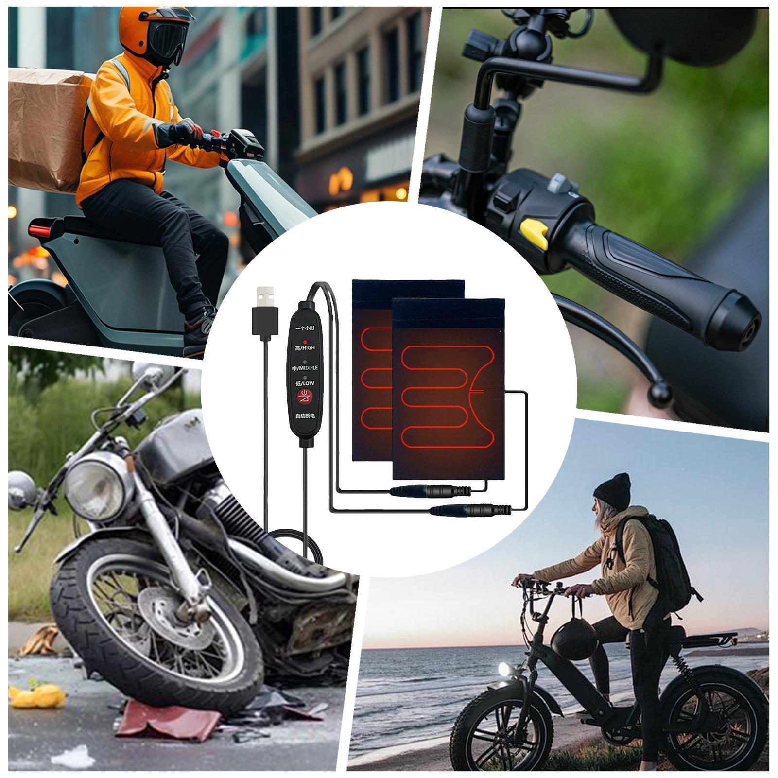 Cycling Gear Temperature - Lenkerwärmer, 5 V, beheizte Motorradgriffe mit