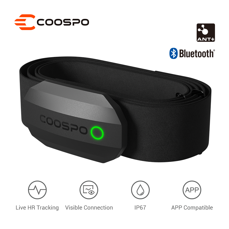 Cycling Zwift - COOSPO H808S Herzfrequenzsensor Dual Mode ANT