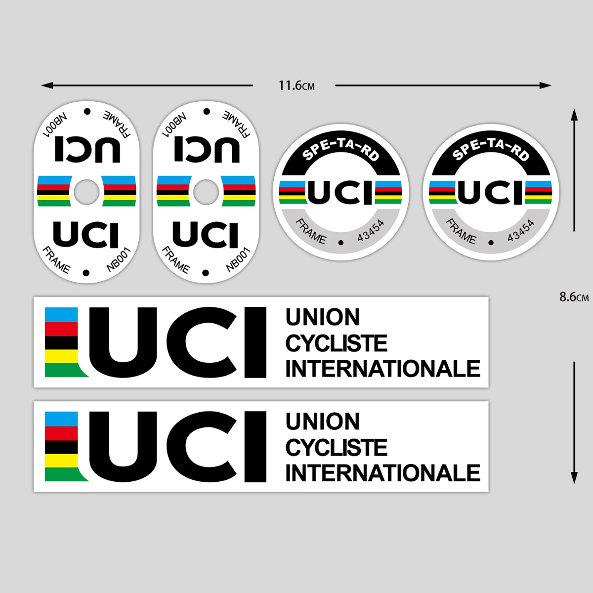 UCI Fahrradrahmen-Aufkleber, l – Cycling Gear Sale Bewertung und Preis