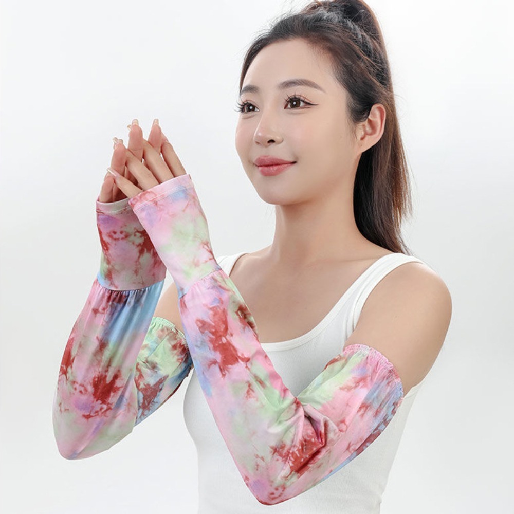 Tie-Dye Lange Eisseiden-Ärmel  – Cycling Gloves Bewertung und Preis