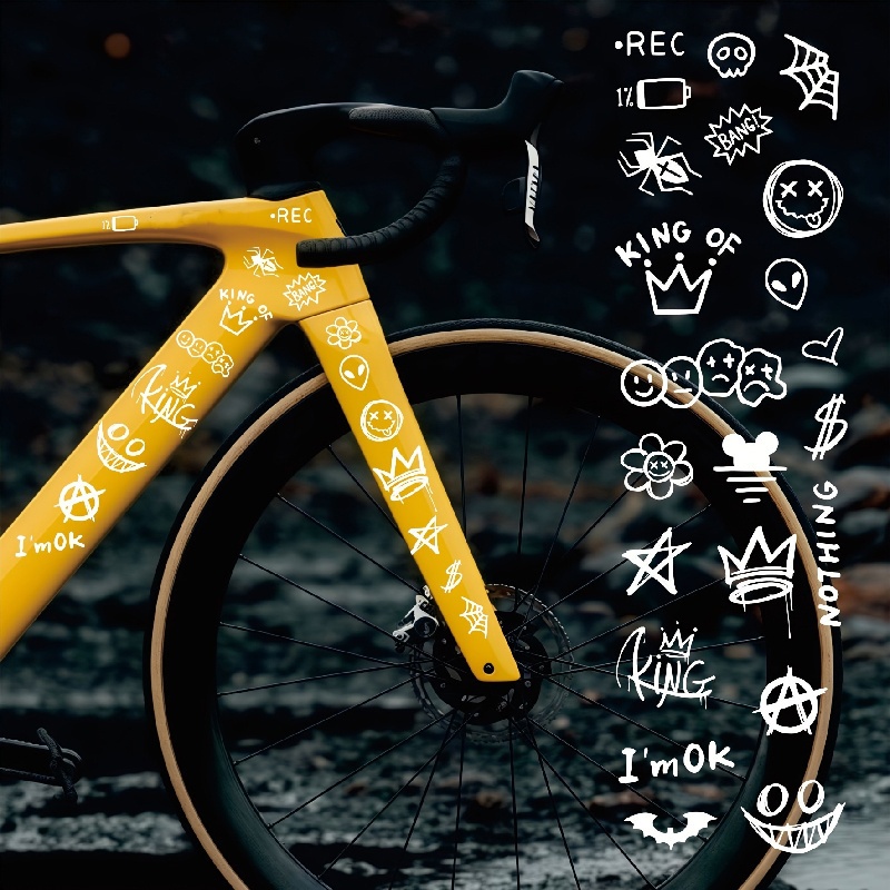 1 Set Graffiti-Animations-Aufk – Cycling Gear Storage Rack Bewertung und Preis