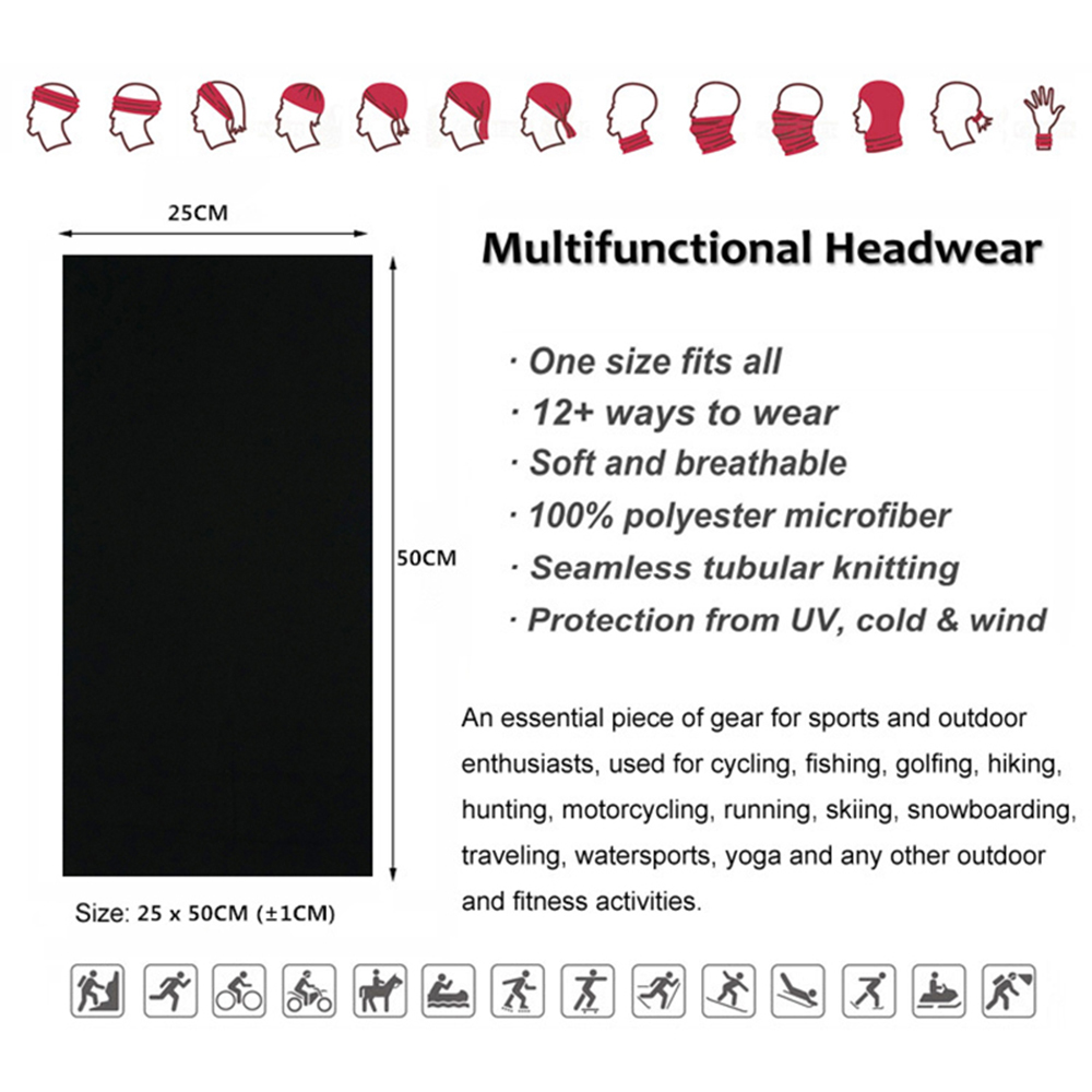 Nahtlose einfarbige Bandanas f – Cycling Gear Ladies Bewertung und Preis